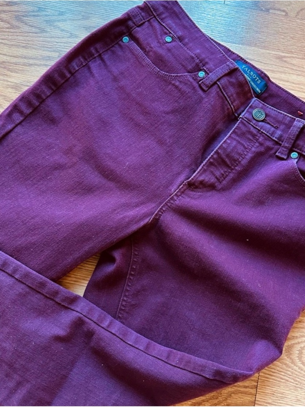 Talbots Women's Deep Purple Ankle Jeans